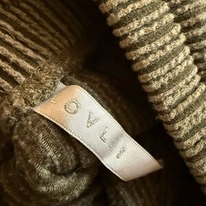 Olive Ribbed Women's Pajama Set